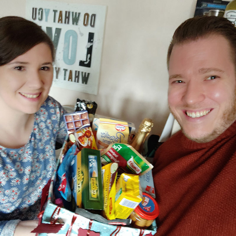 Weihnachtskiste für die Aldenhovener Tafel.